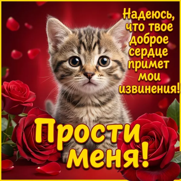 Picture открытка прими мои извинения