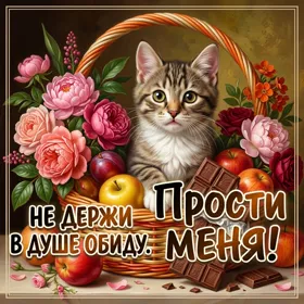 Postcard картинка не держи в душе обиду