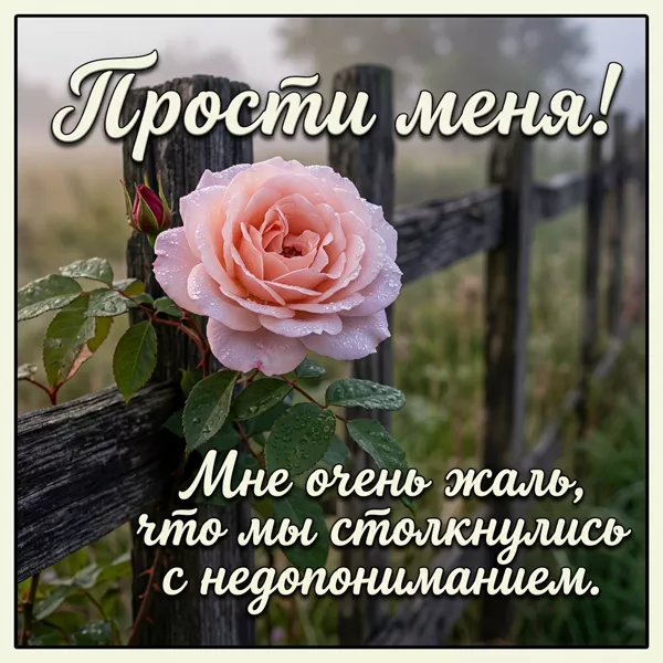 Picture открытка мне жаль, прошу у тебя прощения