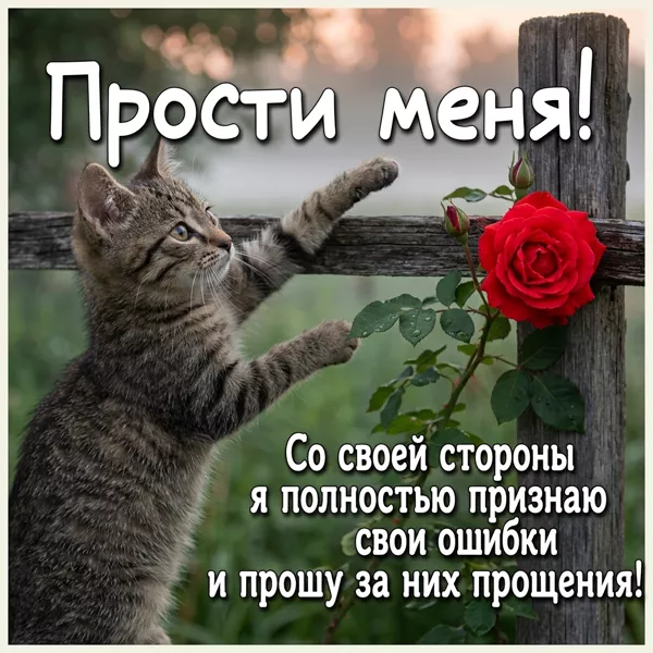 Picture открытка прими мои извинения за все ошибки