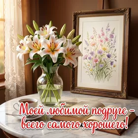 Picture открытка всего тебе хорошего, моя подруга