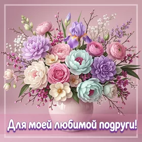 Postcard картинка для моей любимой подруги