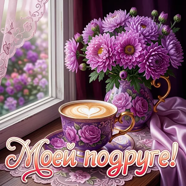 Postcard картинка моей подружке