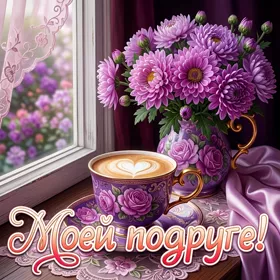 Postcard картинка моей подружке
