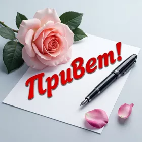 Picture открытка пишу тебе большой привет