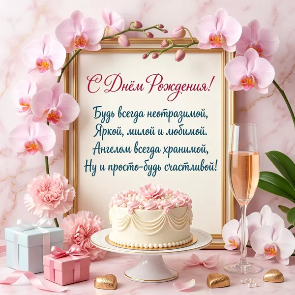 Postcard будь всегда неотразимой, яркой, милой и любимой