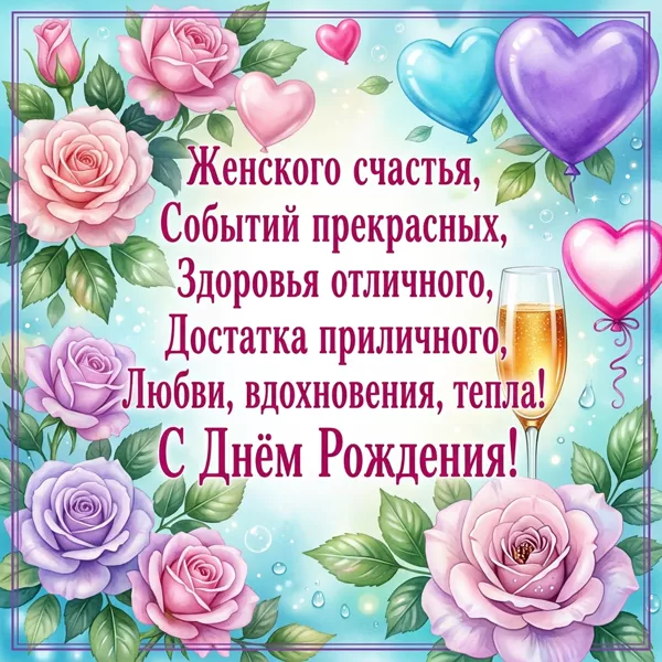 Picture женского счастья, событий прекрасных, здоровья отличного