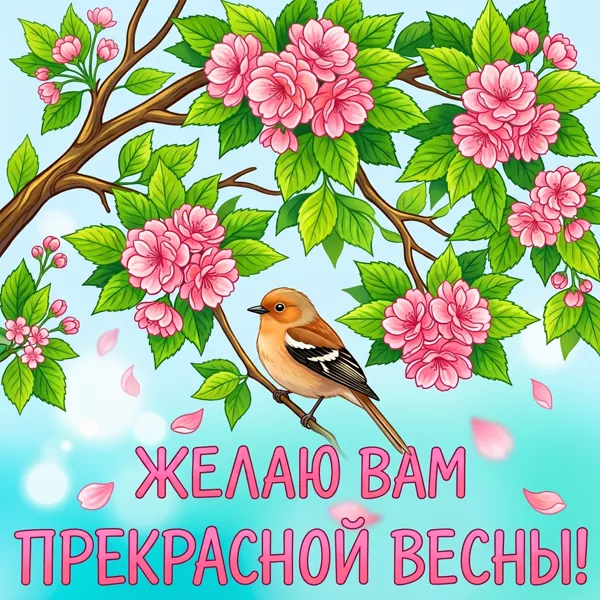 Картинка чудесной весны желаю всем моим близким