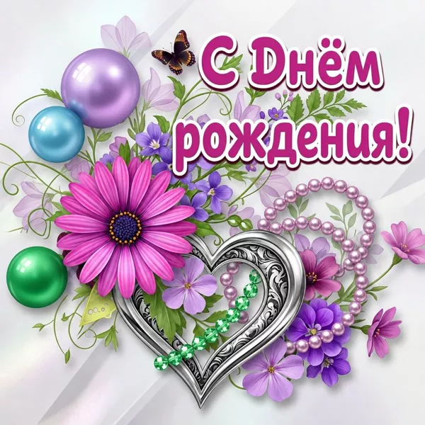 Открытка красивая картинка с днем рождения девушке