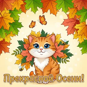 Картинка счастливой осени друзья