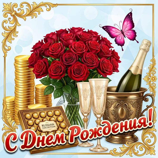 Картинка картинка милой женщине с днём рождения