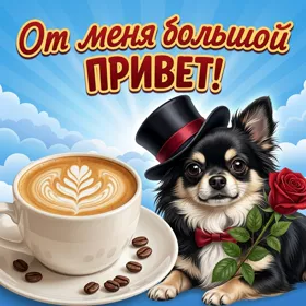 Картинка картинка привет с кофе