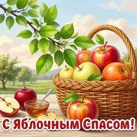 Картинка картинка витаминный праздник яблочный спас