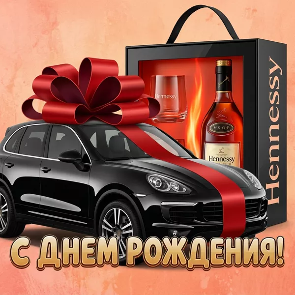 Картинка картинка с днем рождения мужчине с машиной