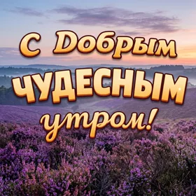 Картинка картинка с добрым чудесным утром с природой