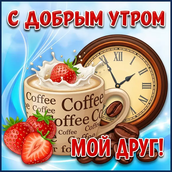 Открытка картинка моему другу
