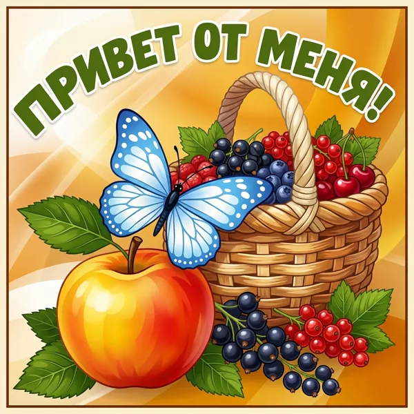 Открытка прикольная картинка привет