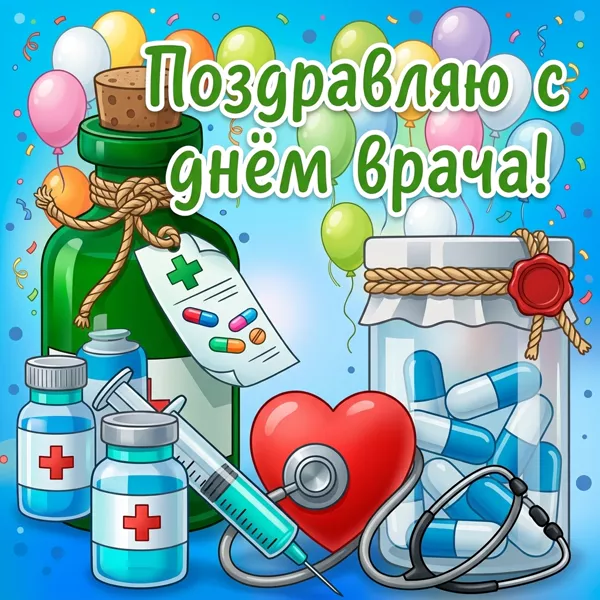 Картинка картинка поздравление с днем врача