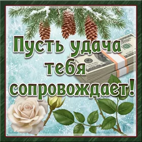 Картинка картинка пусть удача полюбит тебя