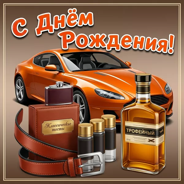 Открытка картинка с днем рождения лучшему мужчине