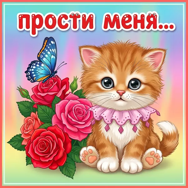Открытка удивительная картинка прости