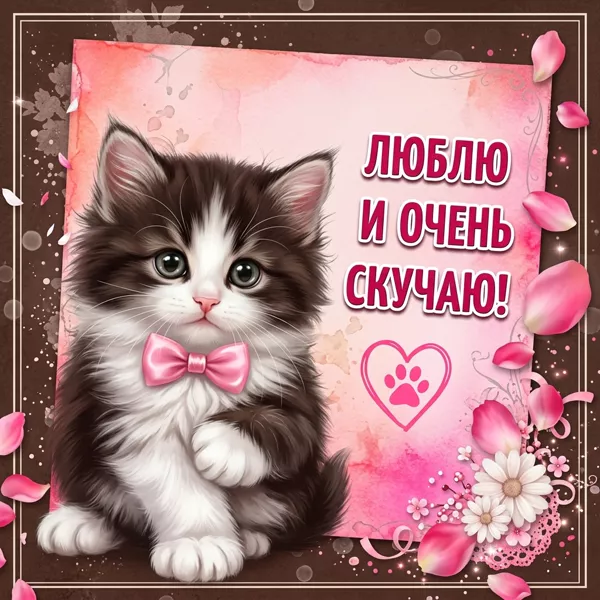 Открытка сияющая картинка скучаю