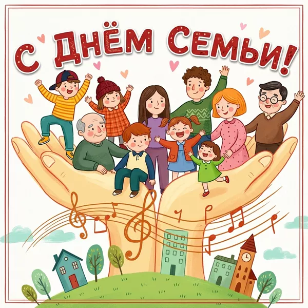 Картинка оригинальная картинка с днём семьи