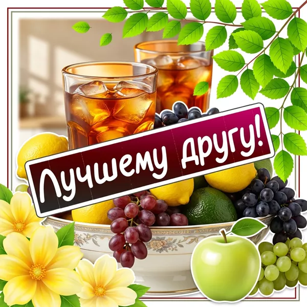 Картинка открытка настоящему другу