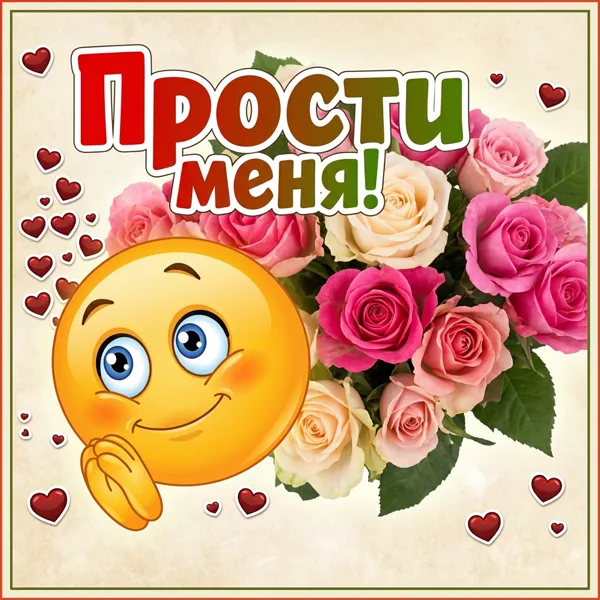 Открытка открытка прости, хочу помириться