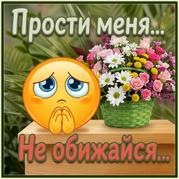 Картинка очень милая картинка прости